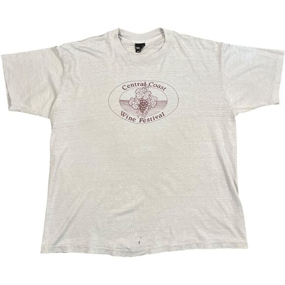Central Coast Wine Festival 80’s Vintage T-shirt - Picture 1 of 3